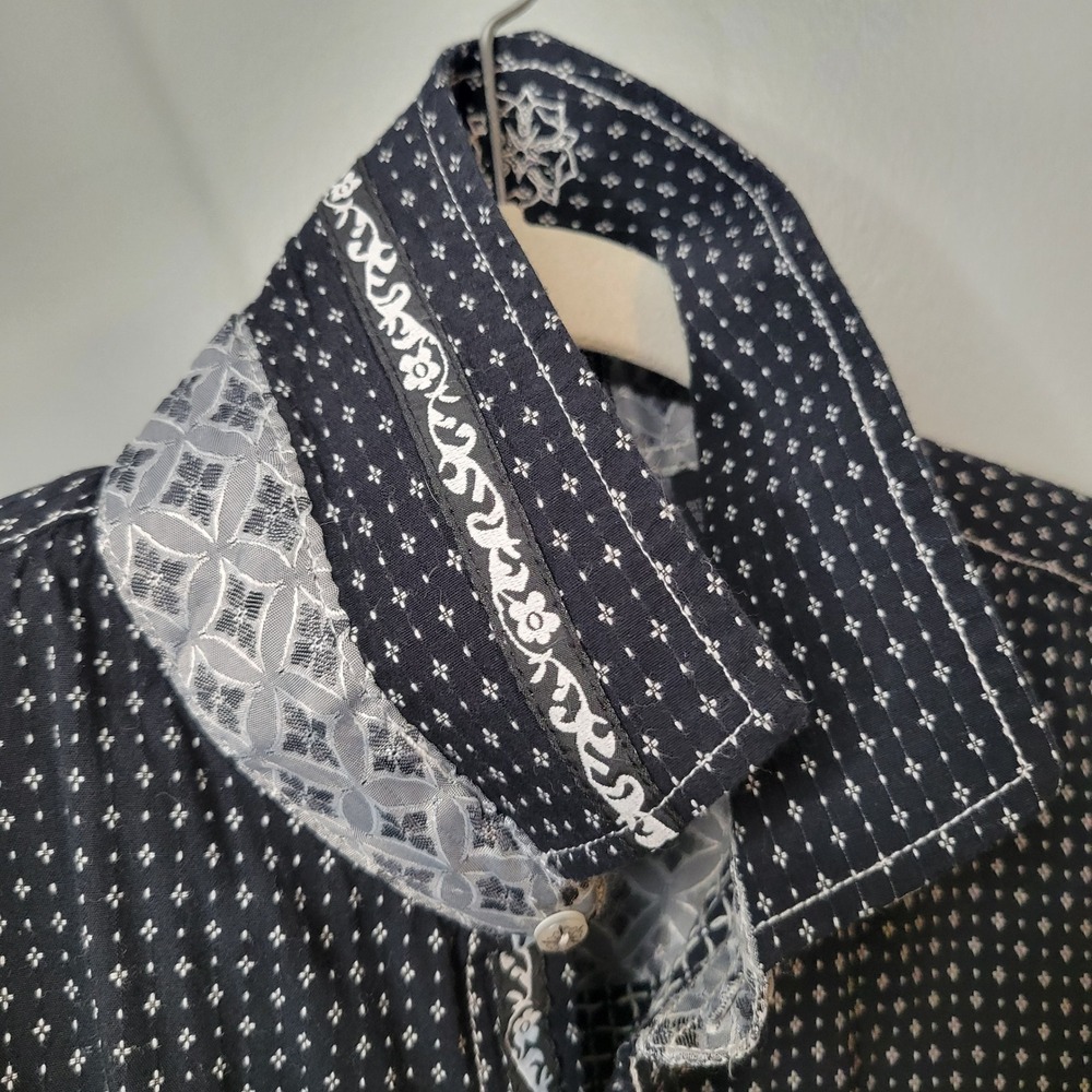 Scott Weiland English Laundry Mens XXL Black Button Down Cotton STP Rockabilly - Picture 11 of 16